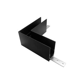 M8375  Magneto 3 Connector Surface L-Joint Wall To Wall In Black For M8371 & M8372